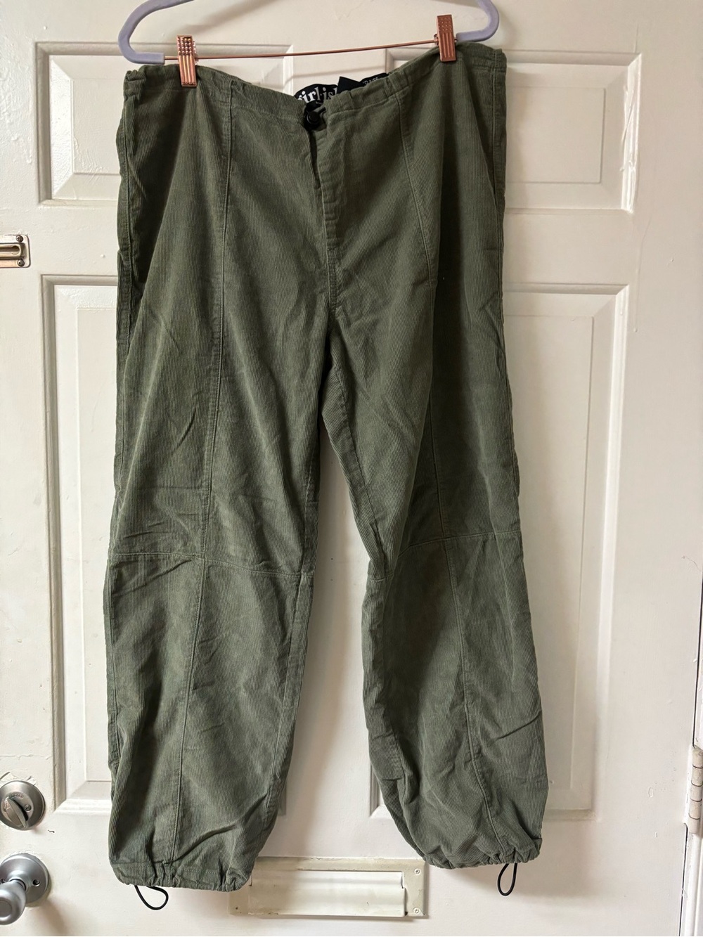 Olive Green Women's Utility Track Pants